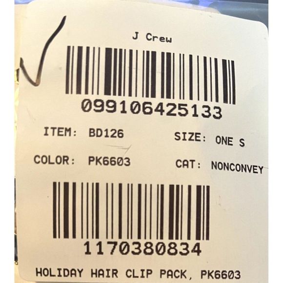 J.CREW Girls' Holiday Hair Clip Pack - Picture 3 of 3